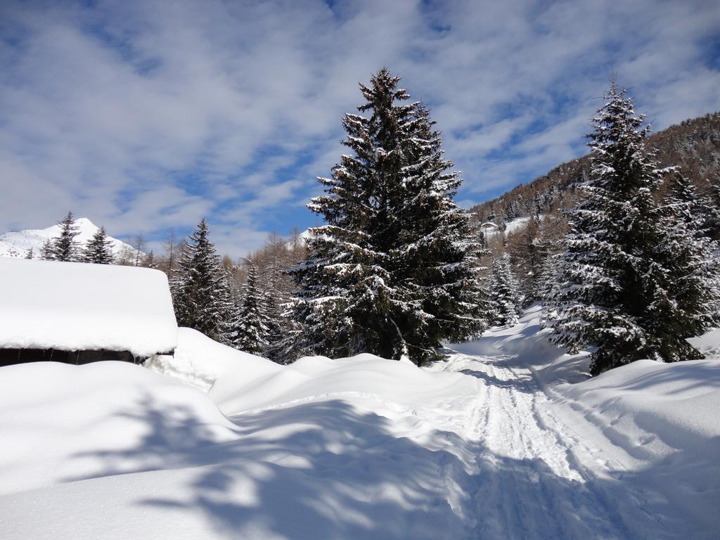 Rifugio Al Lago Del Mortirolo In Inverno Raggiungibile Solo A Piedi Monno Buitenkant foto